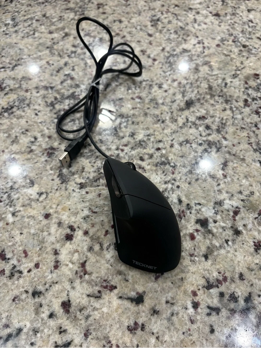 Tecknet Black Wired Mouse Model TK-MS014 GUC